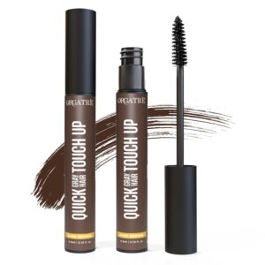 orgatre quick gray hair touchup stick for men & women 4.5ml (brown)