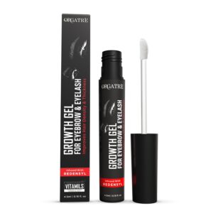 orgatre eyebrow & eyelash growth gel 4.5ml | dual use enhancer for women | redensyl, procapil, capilia longa | fuller look