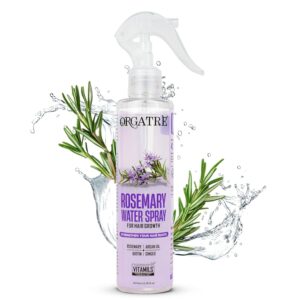 orgatre rosemary water spray for hair growth & controls hairfall with biotin 200ml